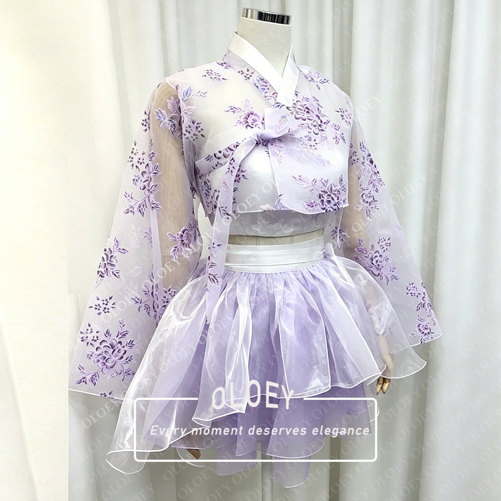 OLOEY モダン花柄プリントショートコンサート韓服 202 - Modern Korean Lifestyle のレビューと価格