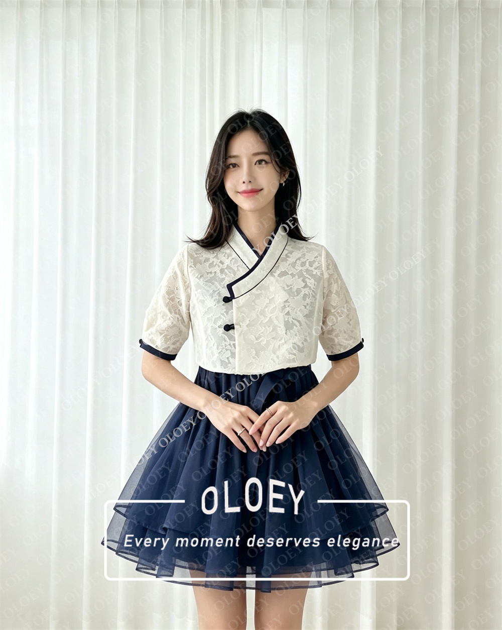OLOEY モダンブラックショートコンサート韓服セット 2点 - Modern Korean Lifestyle のレビューと価格